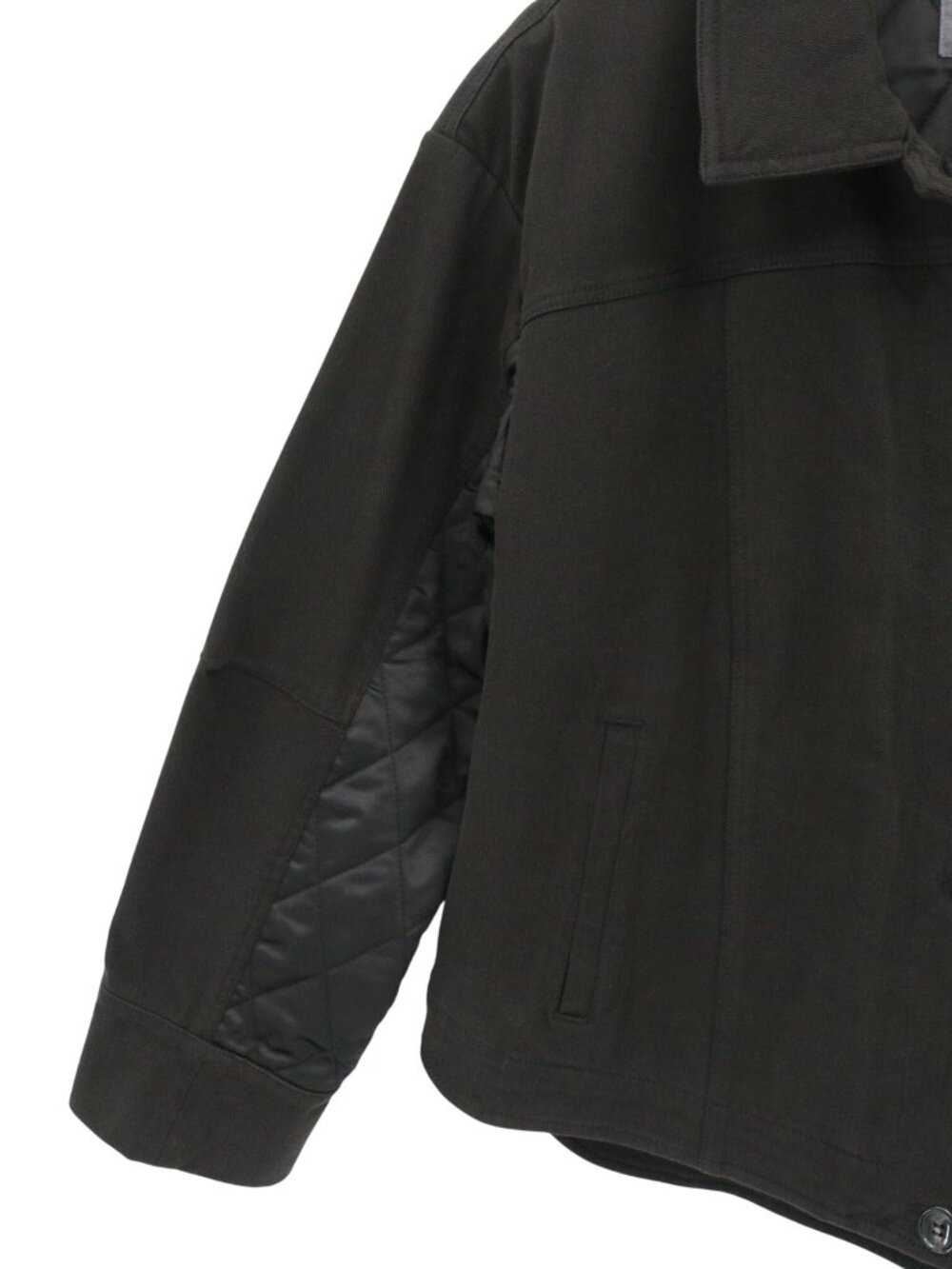 NWT Lysse Pierce Mix Media Quilted Black Soft Knit Denim Jacket S M L XL - Picture 7 of 10